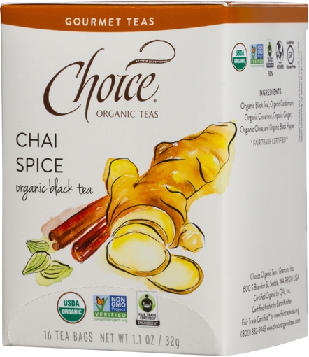 Picture of Choice Organic Teas Choice Organic Chai Spice Tea, 16 Bags