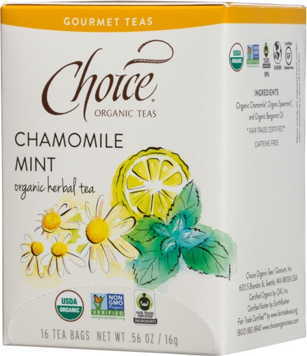 Picture of Choice Organic Teas Choice Organic Chamomile Mint Tea, 16 Bags