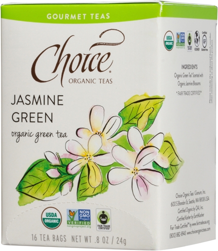 Picture of Choice Organic Teas Choice Organic Jasmine Green Tea, 16 Bags