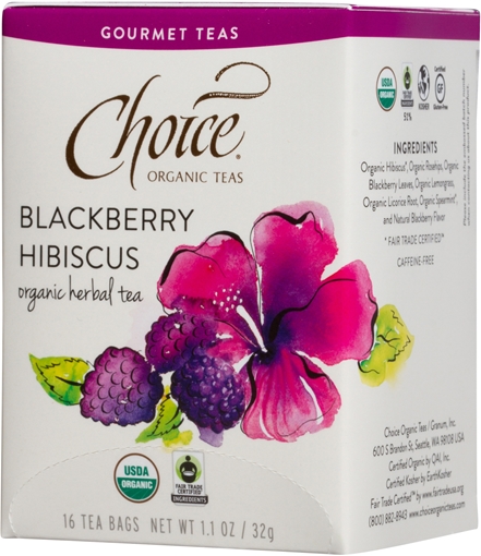 Picture of Choice Organic Teas Choice Organic Blackberry Hibiscus Tea, 16 Bags