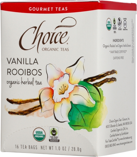 Picture of Choice Organic Teas Choice Organic Vanilla Rooibos Tea, 16 Bags
