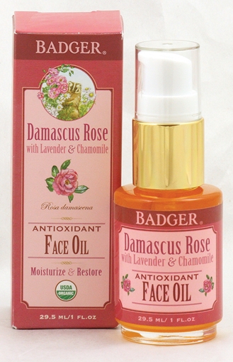 Picture of Badger Balm Badger Face Oil, Damascus Rose 29.5ml