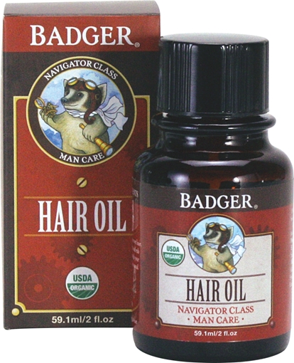 Picture of Badger Balm Badger Men's Hair Oil, 59.1ml