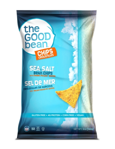 Picture of The Good Bean The Good Bean Sea Salt Bean Chips, 142g