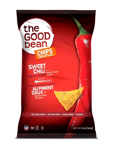 Picture of The Good Bean The Good Bean Sweet Chili Bean Chips, 142g