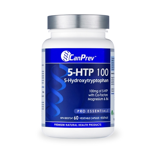 Picture of CanPrev CanPrev 5-HTP 100 With B6 & Magnesium, 60 Vegicaps