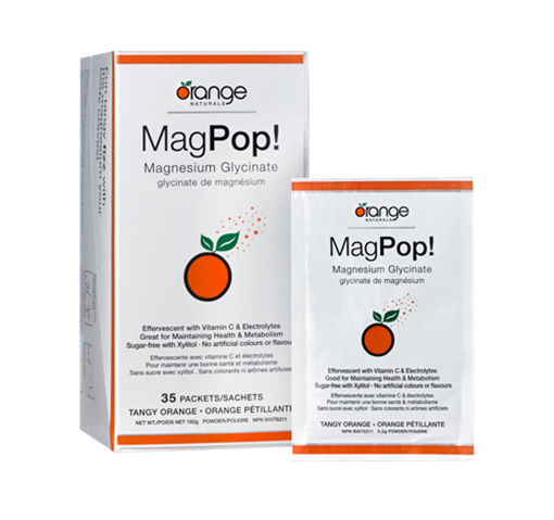 Picture of Orange Naturals Orange Naturals MagPop! Effervescent Drink, 35 Packets/Box
