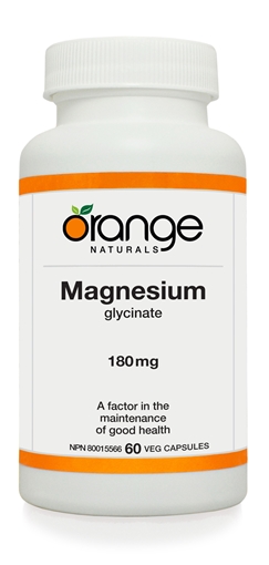 Picture of Orange Naturals Orange Naturals Magnesium glycinate 180mg, 60 vegicaps