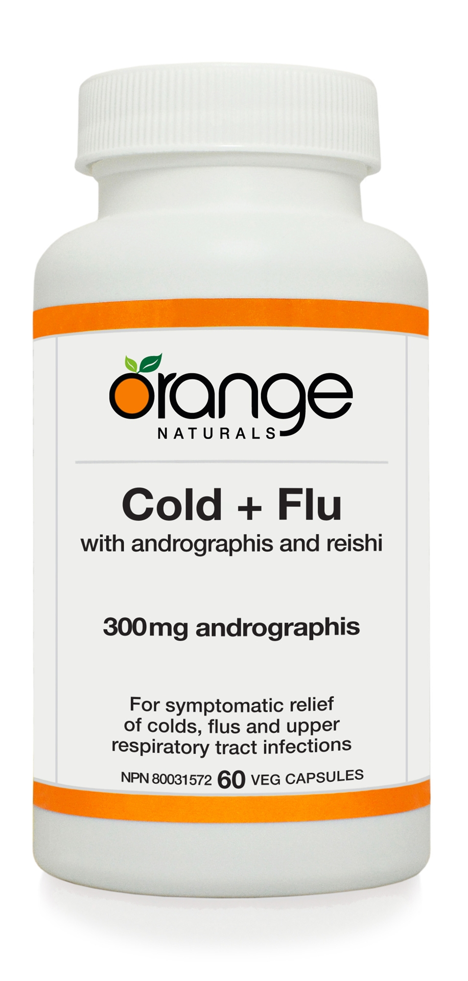 Orange Naturals Cold+Flu with andrographis, 60 capsules Canada's online vitamin