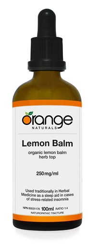 Picture of Orange Naturals Orange Naturals Lemon Balm Tincture, 100g