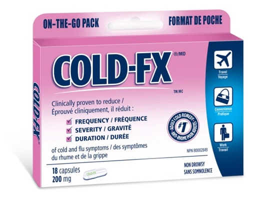 Picture of Cold-Fx Cold-FX® Sleeve, Regular Strength 18 Capsules