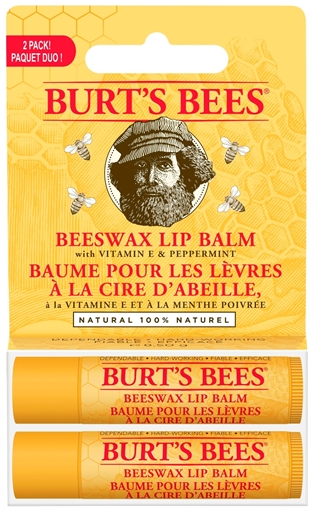 Picture of Burts Bees Beeswax Lip Balm Box, 2x4.25g