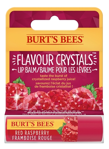 Picture of Burts Bees Burt's Bees Flavour Crystals Lip Balm, Raspberry 4.25g