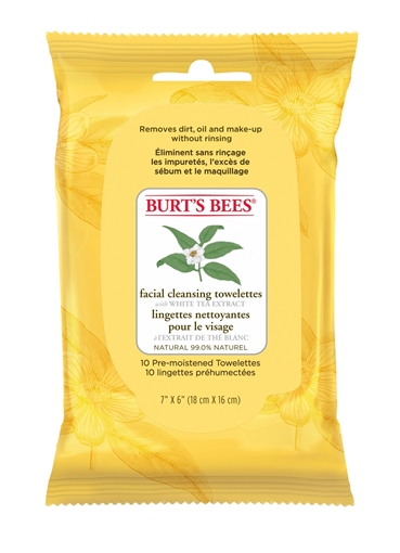 Picture of Burts Bees Burt's Bees Facial Cleansing Towelettes, 10 Wipes