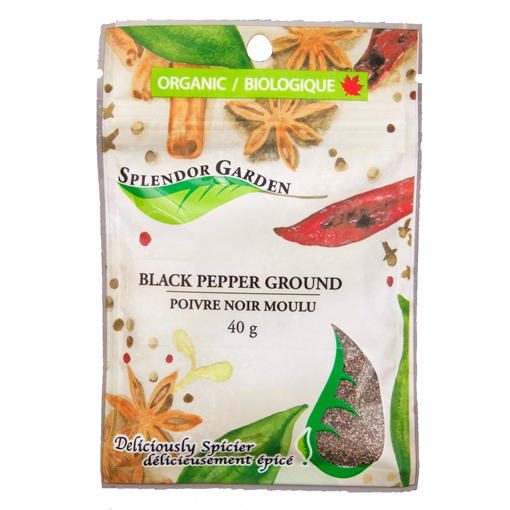 Picture of Splendor Garden Splendor Garden Organic Black Pepper Ground, 40g