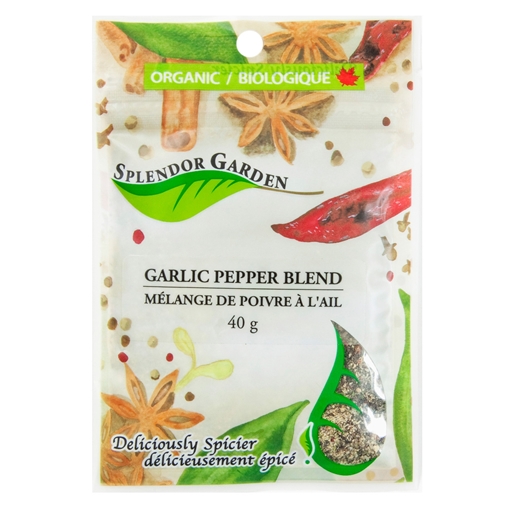Picture of Splendor Garden Splendor Garden Organic Garlic Pepper, 40g