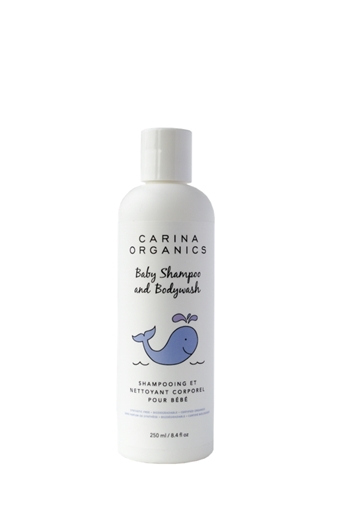 Picture of Carina Organics Carina Organics Baby Shampoo & Body Wash, Unscented 250ml