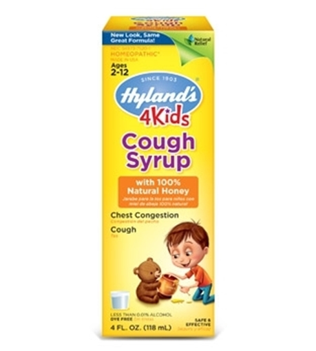 Picture of Hyland's Hyland's 4 KIDS Syrup with Honey, 118ml