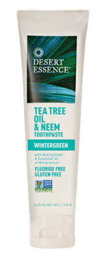 Picture of Desert Essence Desert Essence Tea Tree Oil Toothpaste with Neem, Wintergreen 176g