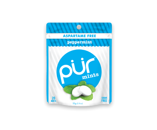 Picture of PUR Gum PUR Peppermint Mints, 22g
