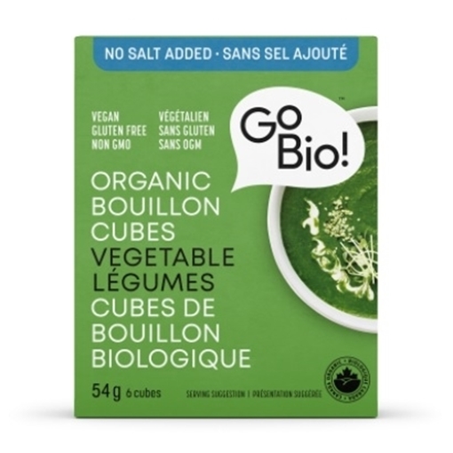 Picture of GoBIO! Organics GoBIO! No Salt Added Organic Cubes, Vegetable 54g