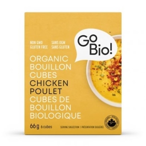 Picture of GoBIO! Organics GoBio! No Salt Added Organic Cubes, Chicken 54g
