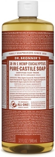 Picture of Dr. Bronner Dr. Bronner's Pure-Castile Liquid Soap, Eucalyptus 946ml