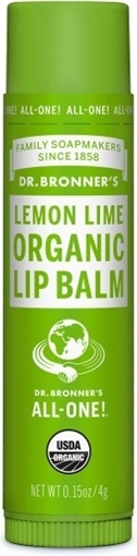 Picture of Dr. Bronner Dr. Bronner's Lip Balm, Lemon Lime 4g