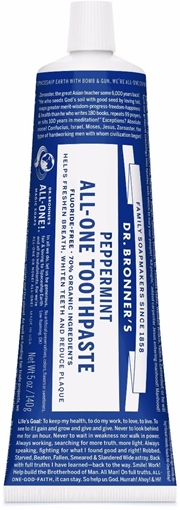 Picture of Dr. Bronner Dr. Bronner's All-One Toothpaste, Peppermint 140g