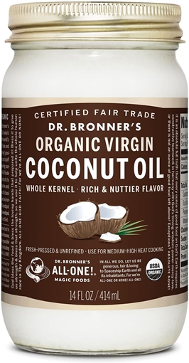 Picture of Dr. Bronner Dr. Bronner's Whole Kernal Virgin Coconut Oil, 414ml