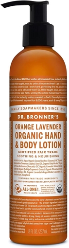 Picture of Dr. Bronner Dr. Bronner's Organic Lotion, Orange Lavender 237ml