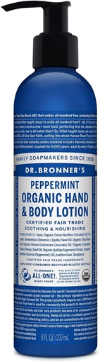 Picture of Dr. Bronner Dr. Bronner's Organic Lotion, Peppermint 237ml