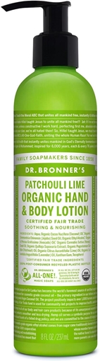 Picture of Dr. Bronner Dr. Bronner's Organic Lotion, Patchouli Lime 237ml