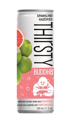 Picture of Buddha Brands Co. Thirsty Buddha Sparkling Coconut Water with Grapefruit, 330ml