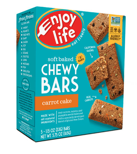Picture of Enjoy Life Foods Enjoy Life Baked Chewy Bars, Carrot Cake 5x33g