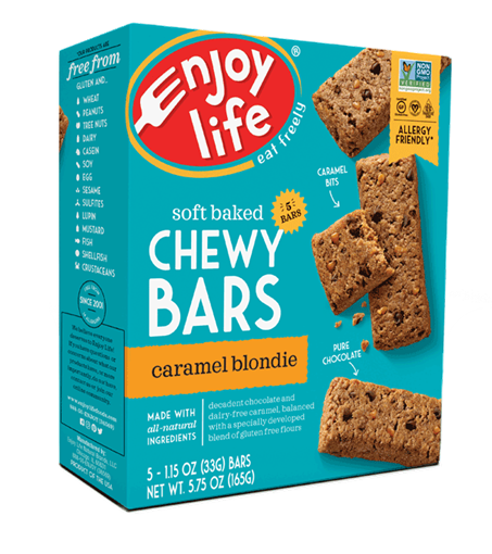 Picture of Enjoy Life Foods Enjoy Life Baked Chewy Bars, Caramel Blondie 5x33g