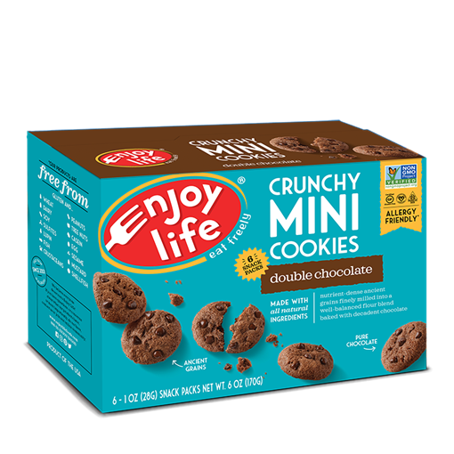 Picture of Enjoy Life Foods Enjoy Life Crunchy Mini Cookies, Double Chocolate 6x28g