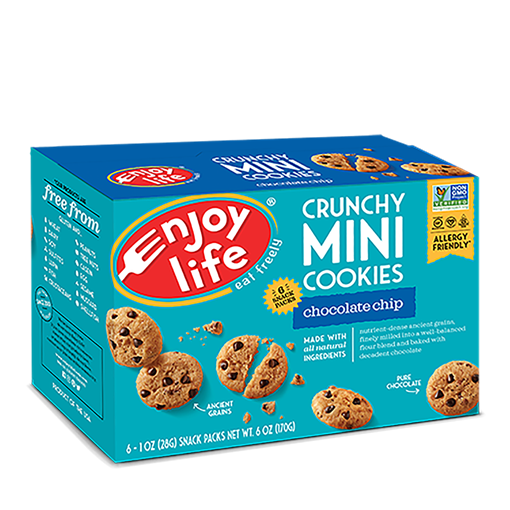 Picture of Enjoy Life Foods Enjoy Life Crunchy Mini Cookies, Chocolate Chip 6x28g