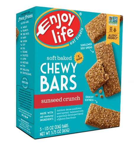 Picture of Enjoy Life Foods Enjoy Life Baked Chewy Bars, Sunseed Crunch 5x33g