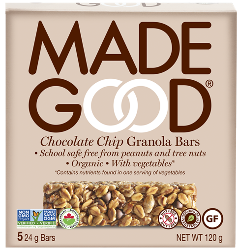 Picture of Made Good Chocolate Chip Granola Bars, Case of 6, 5x24g