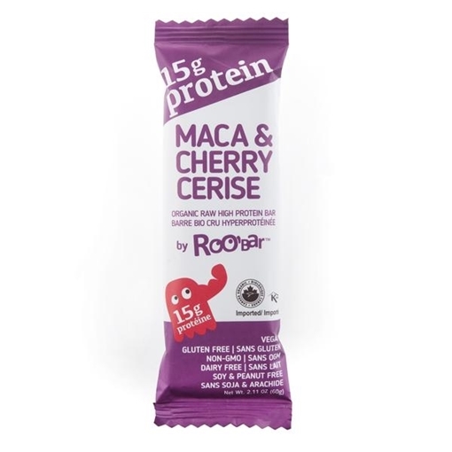 Picture of Roo'Bar Roo'Bar Protein, Cherry & Maca 12x45g