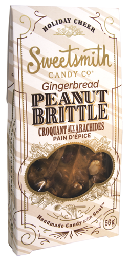Picture of SweetSmith Candy Co. Sweetsmith Candy Co. Peanut Brittle, Gingerbread 56g