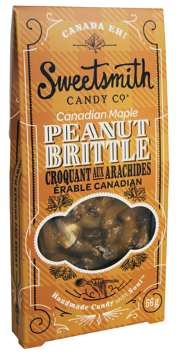 Picture of SweetSmith Candy Co. Sweetsmith Candy Co. Peanut Brittle, Canadian Maple 56g