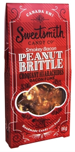 Picture of SweetSmith Candy Co. Sweetsmith Candy Co. Peanut Brittle, Smokey Bacon 56g
