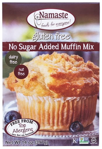 Picture of Namaste Foods Namaste Foods Gluten Free No Sugar Added Muffin Mix, 396g