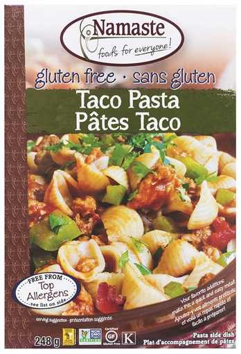 Picture of Namaste Foods Namaste Foods Gluten Free Taco Pasta Dinner, 248g