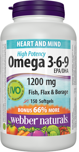 Picture of Webber Naturals Omega 3-6-9 High Potency, 150 Softgels