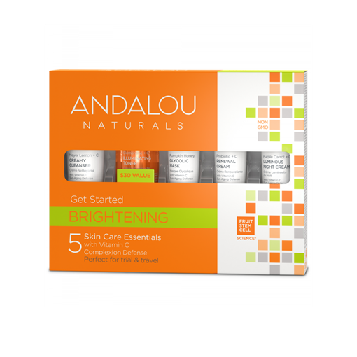 Picture of Andalou Naturals Andalou Naturals Brightening Get Started Kit, 5 Pack Set