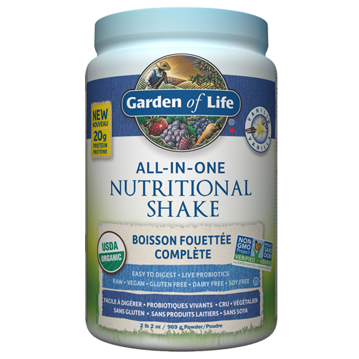 Picture of Garden of Life Garden of Life Raw Organic All-In-One Shake Vanilla, 969g