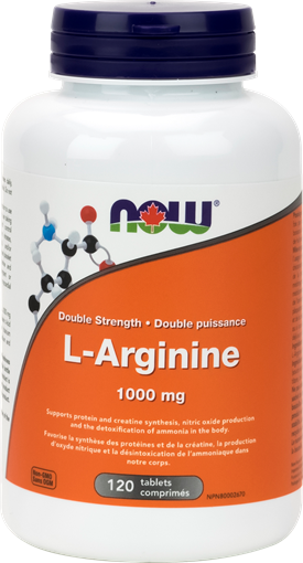 Picture of NOW Foods L-Arginine 1000mg, 120 Tablets